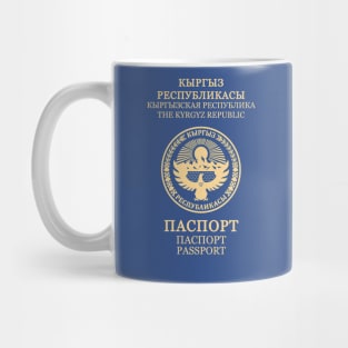 Kyrgyzstan passport Mug